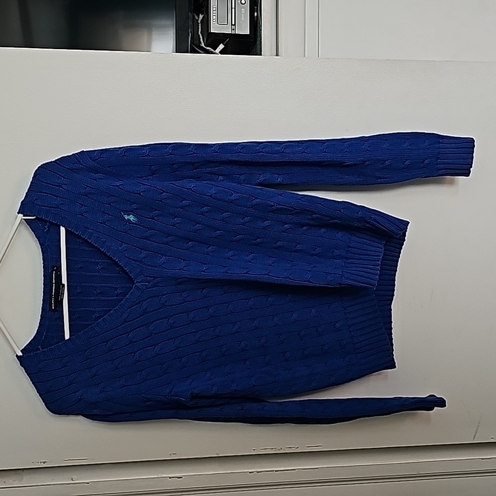 Ralph Lauren V-neck cotton sweater